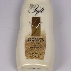 NEW Avon Skin‎ So Soft Mineral Gems Glamorous Gold Body Lotion - 8.4 fl oz